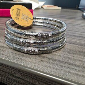 Three Queens All Weather Bangles - Black Spinel